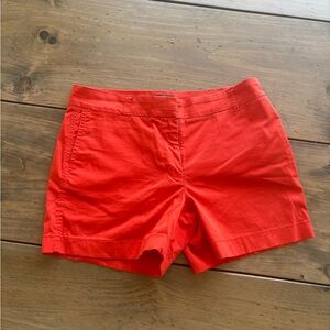 J crew factory orange red chino short